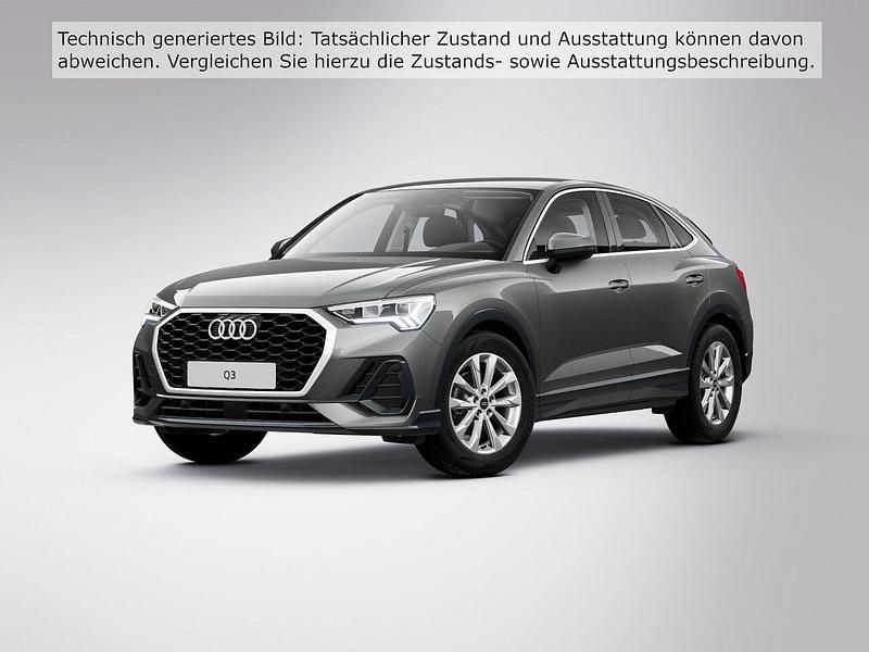 Chronosgrau metallic (metallic) Gebraucht 2022 Audi Q3 Sportback Basis SUV | 31.360 € (Guter Preis) - Bild 1/4