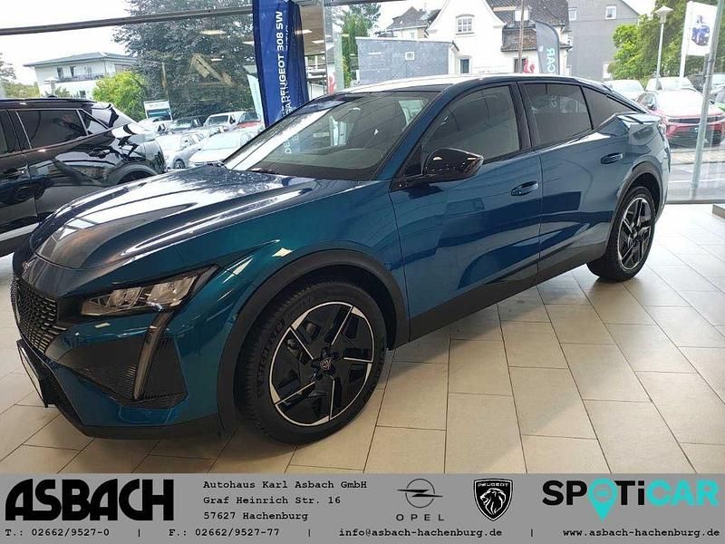 Neu Peugeot e-408 Allure 156 kW (213 PS) 2025 Blau SUV