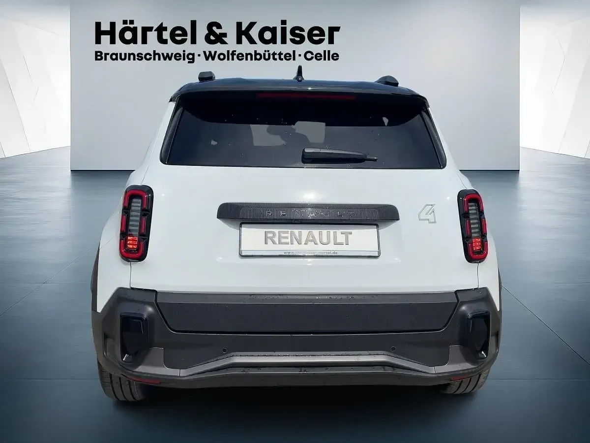 Neu Renault 4 E-Tech Komfort 110 kW (150 PS) 2025 Arktisweiß mit schwarzem dach (weiß) SUV