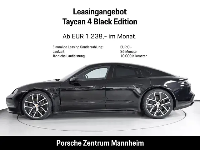 Neu Porsche Taycan 4 319 kW (435 PS) 2026 Schwarz Limousine