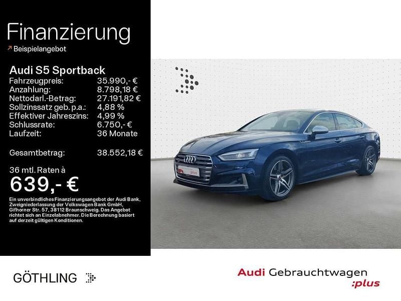 Navarrablau metallic Gebraucht 2017 Audi S5 Limousine | 35.990 € (Guter Preis) - Bild 1/4
