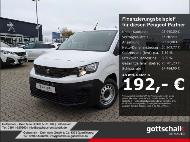 Weiß Gebraucht 2024 Peugeot Partner Premium Van / Kleinbus | 22.990 € (Teuer) - Bild 1/4
