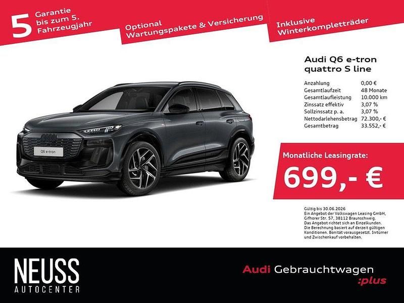 Gebraucht Audi Q6 e-tron S-Line 284 kW (387 PS) 2025 Daytonagrau perleffekt SUV
