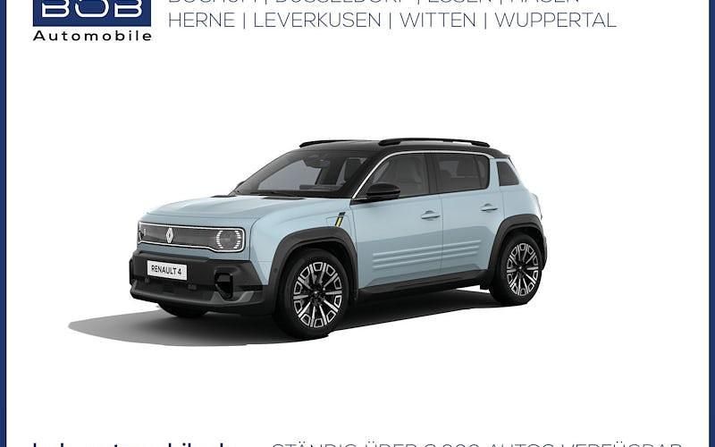 Kumulusblau + dach black pearlschwarz (blau) Neu 2025 Renault 4 E-Tech Iconic SUV | 35.650 € (Fairer Preis) - Bild 1/4