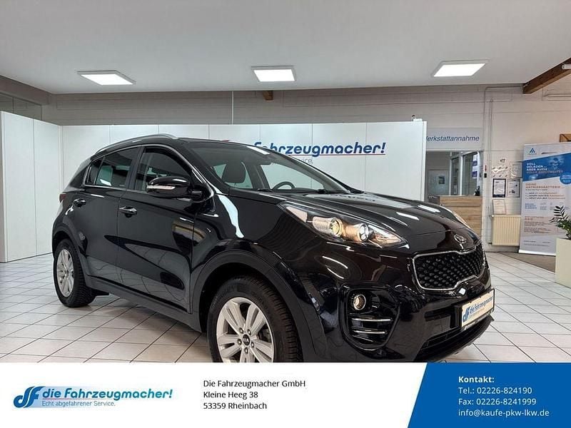 (1k) black pearl Gebraucht 2018 Kia Sportage Vision SUV | 14.488 € (Guter Preis) - Bild 1/4