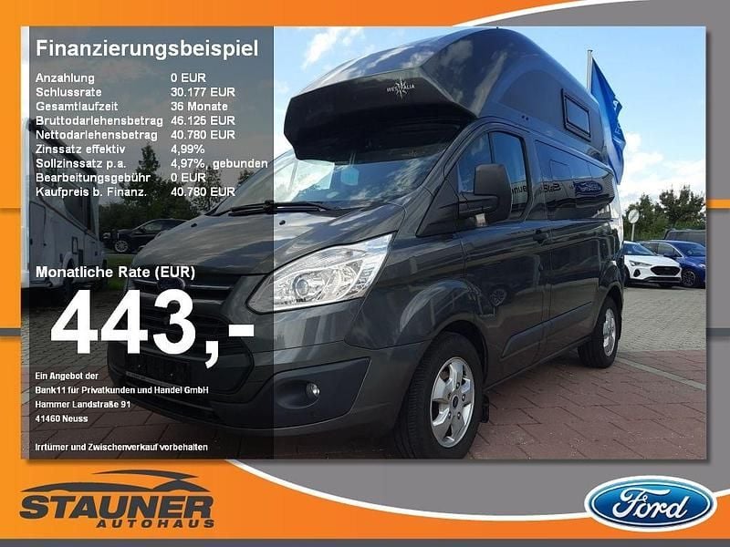Magneticgrau (metallic) (metallic) Gebraucht 2018 Ford Transit Custom Nugget Kombi | 40.780 € (Fairer Preis) - Bild 1/4