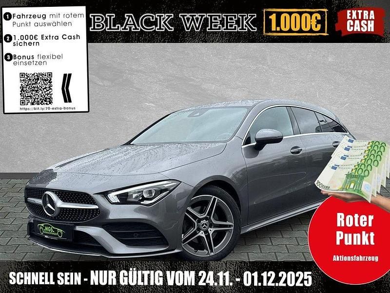 Mountaingrau met. Gebraucht 2022 Mercedes CLA200 AMG line Kombi | 29.990 € (Fairer Preis) - Bild 1/4