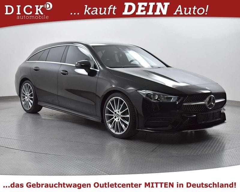 Kosmosschwarz met. Gebraucht 2021 Mercedes CLA180 AMG line Limousine | 22.950 € (Guter Preis) - Bild 1/4