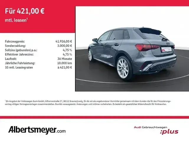 Gebraucht Audi A3 S-Line 204 PS (150 kW) 2025 Grau Limousine
