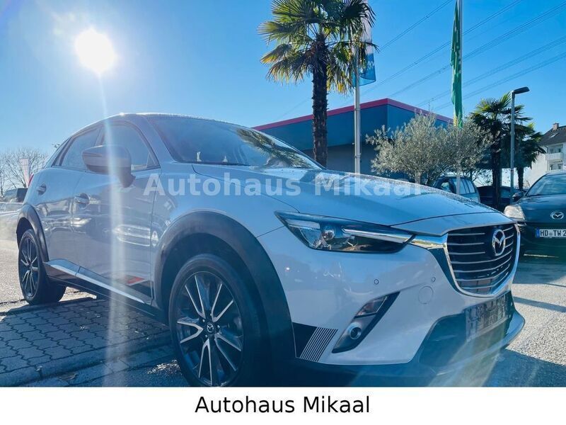 Mondsteinweiß metallic Gebraucht 2017 Mazda CX-3 Sports-Line SUV | 17.999 € (Fairer Preis) - Bild 1/4
