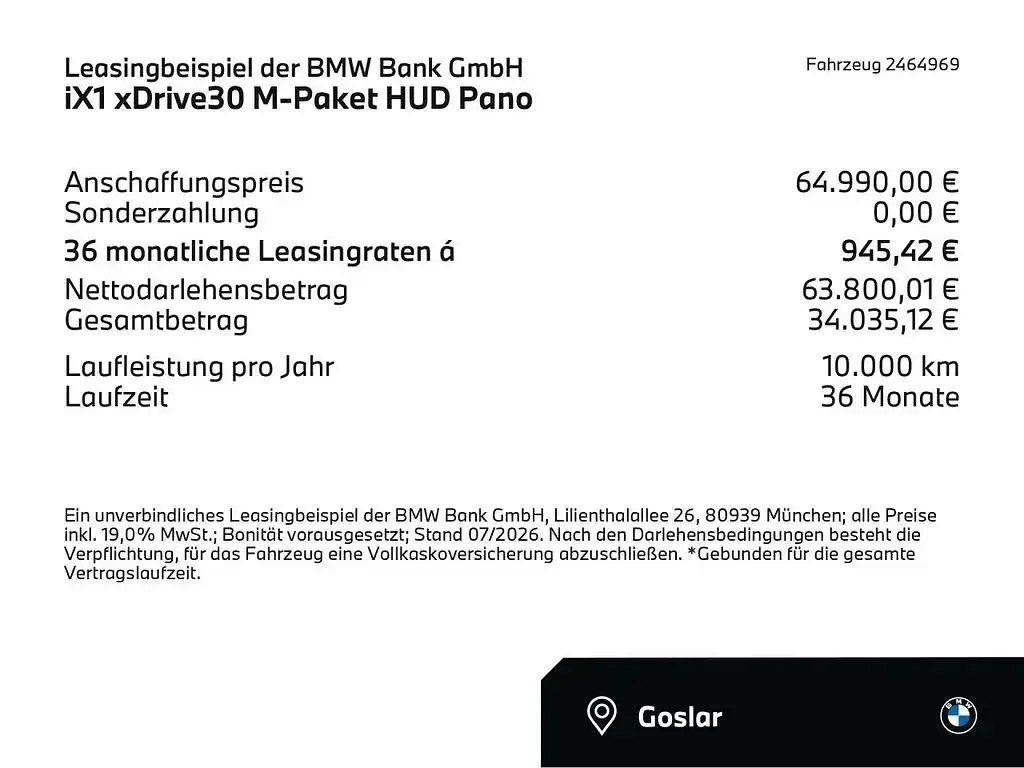 Gebraucht BMW iX1 Comfort Edition 230 kW (313 PS) 2026 Portimao blau (blau) SUV