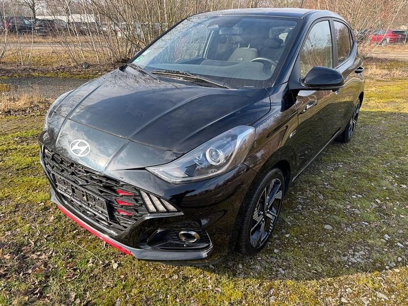 Schwarz Gebraucht 2023 Hyundai i10 N Line Kleinwagen | 12.900 € - Bild 1/4