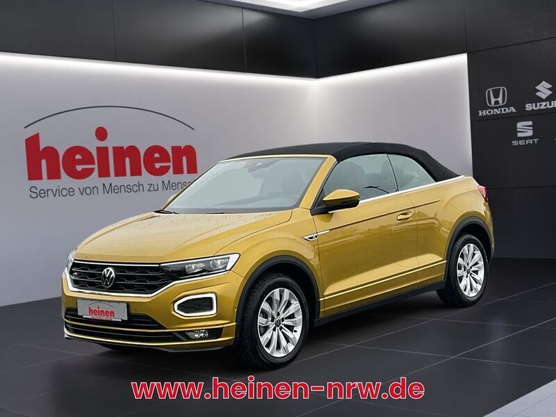 Gelb Gebraucht 2020 VW T-Roc Cabriolet R-line Cabrio | 25.399 € (Fairer Preis) - Bild 1/4