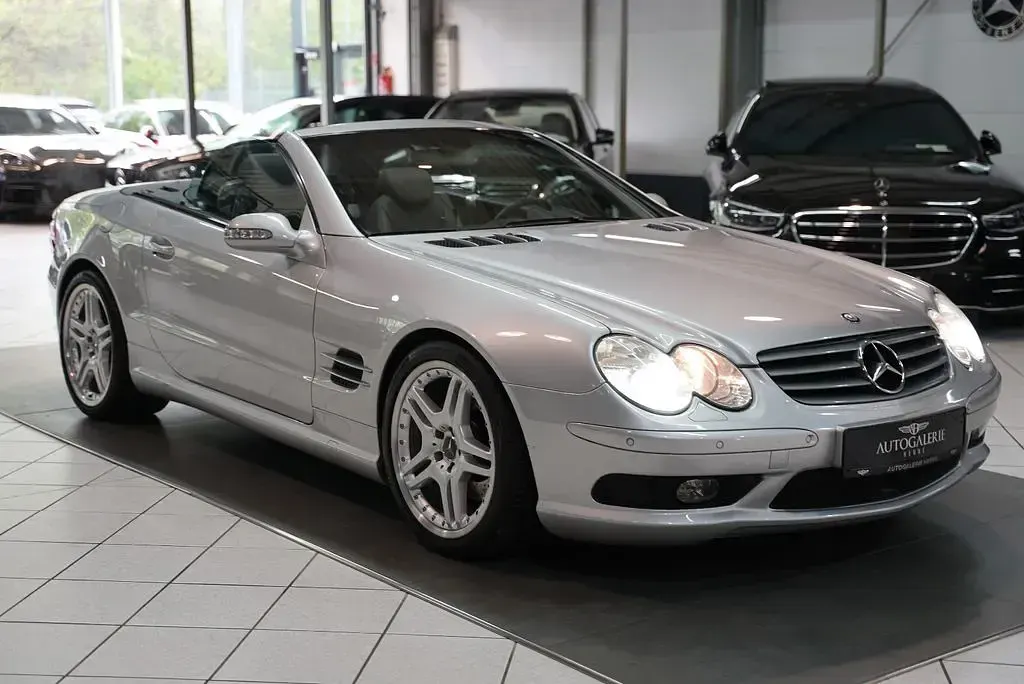 Gebraucht Mercedes SL500 AMG 306 PS (225 kW) 2003 Silber Cabrio