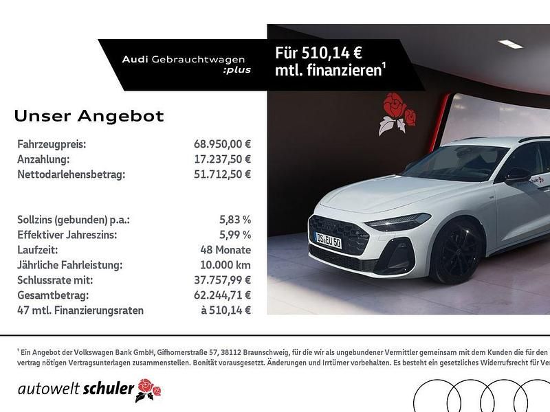 Gletscherweiß metallic Gebraucht 2025 Audi A5 S-Line Coupé | 64.949 € (Teuer) - Bild 1/4