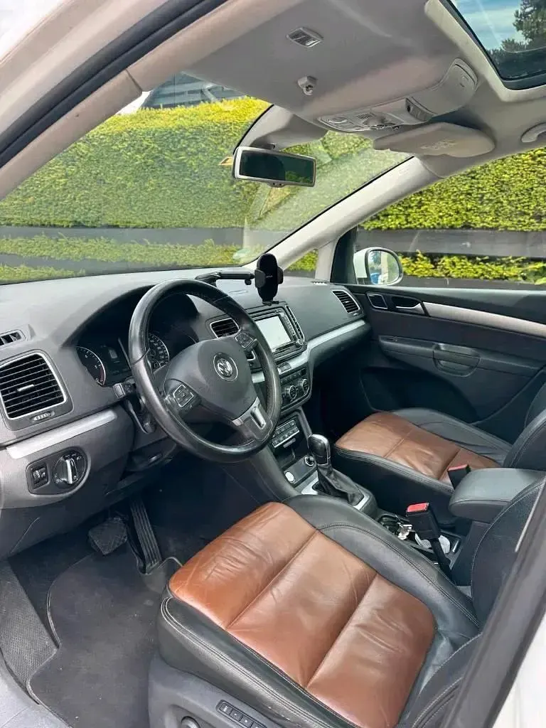 Gebraucht VW Sharan Highline 177 PS (130 kW) 2014 Weiß Van / Kleinbus