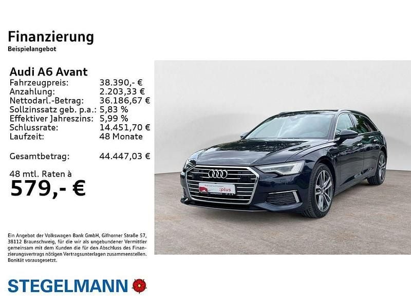 Gebraucht Audi A6 Design 204 PS (150 kW) 2023 Firmamentblau metallic Kombi