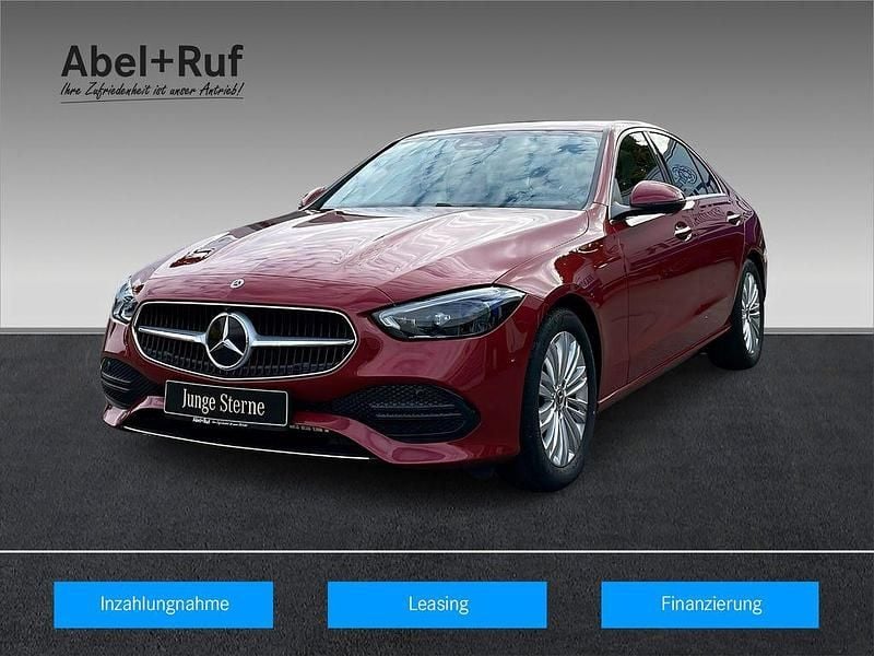 Rot Gebraucht 2024 Mercedes C200 Advanced Limousine | 35.898 € (Superpreis) - Bild 1/4