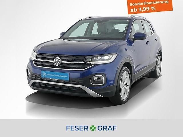 Reef blue metallic Gebraucht 2023 VW T-Cross Style SUV | 21.770 € (Fairer Preis) - Bild 1/3