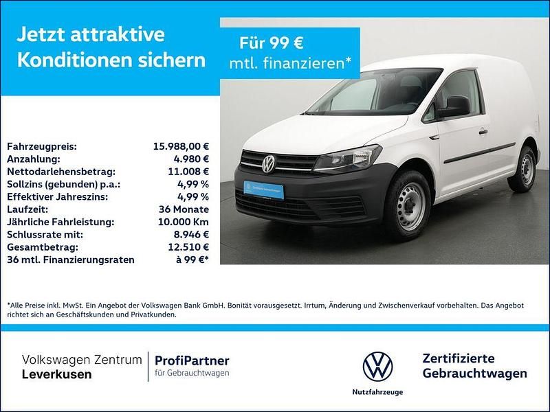 Weiss Gebraucht 2020 VW Caddy Van / Kleinbus | 15.988 € (Superpreis) - Bild 1/4