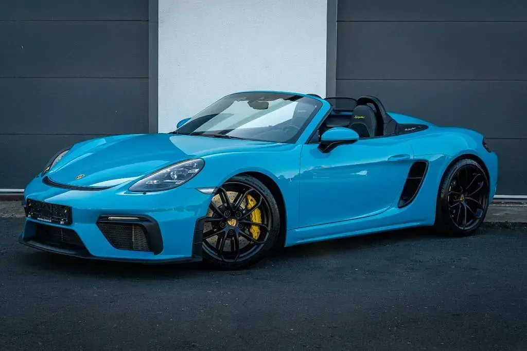 Gebraucht Porsche 718 Spyder 420 PS (308 kW) 2020 Blau Cabrio