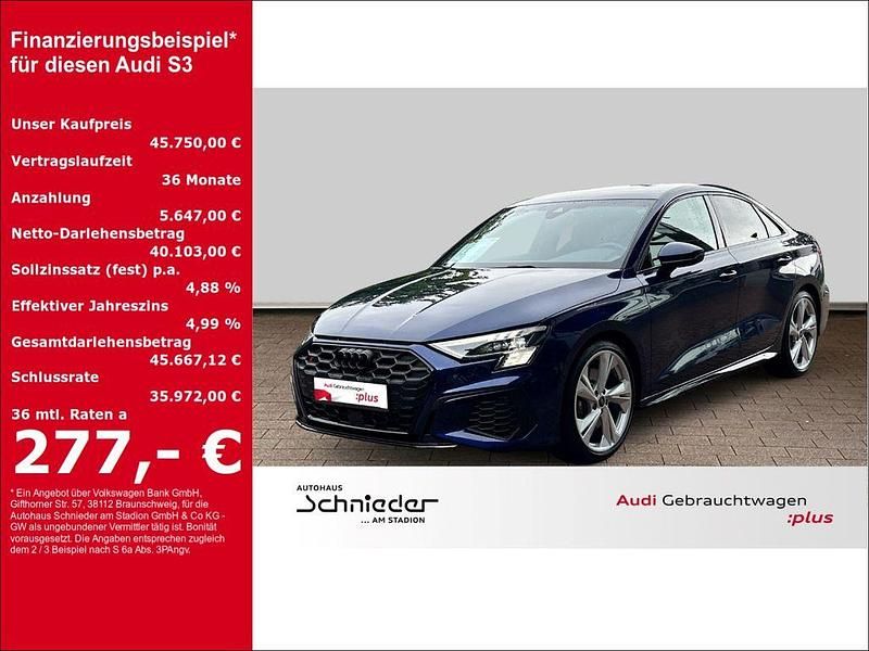 Blau Gebraucht 2024 Audi S3 Sport Limousine | 45.750 € (Etwas zu teuer) - Bild 1/4