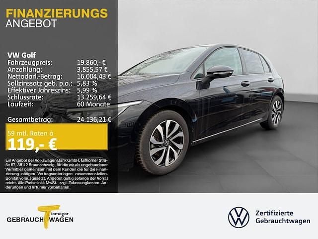 Gebraucht VW Golf VIII Active 150 PS (110 kW) 2022 Schwarz Limousine