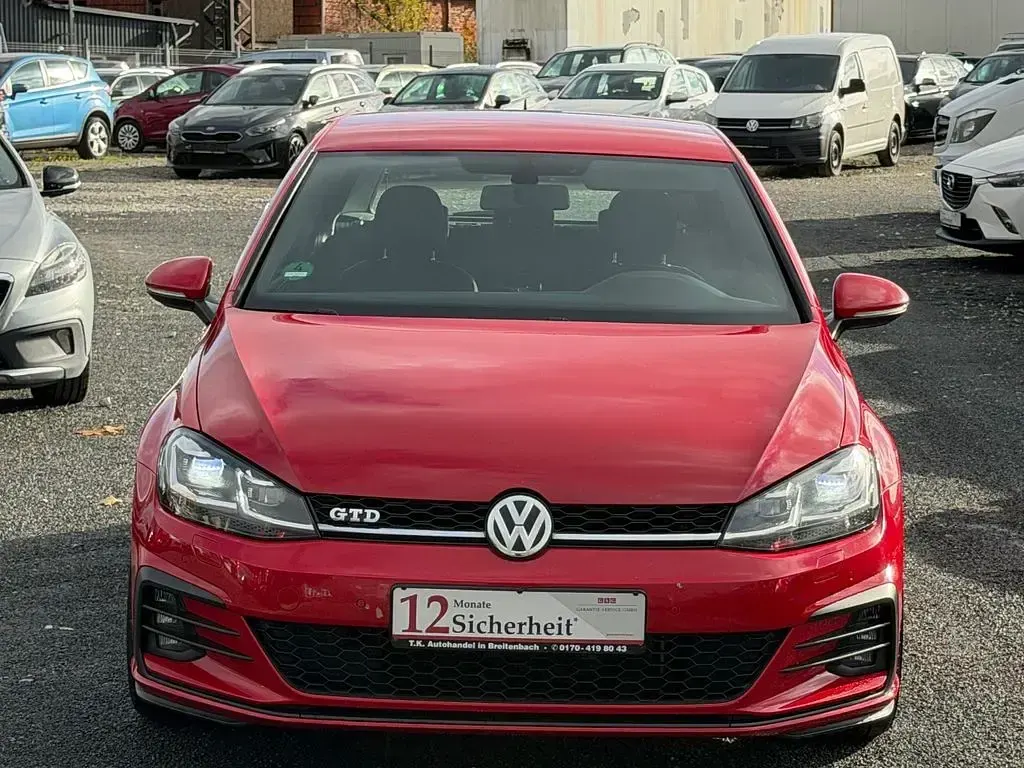 Gebraucht VW Golf VII GTD 184 PS (135 kW) 2018 Rot Limousine