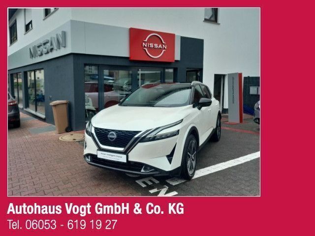 Weiß (metallic) Gebraucht 2023 Nissan Qashqai Tekna SUV | 29.900 € (Etwas zu teuer) - Bild 1/4