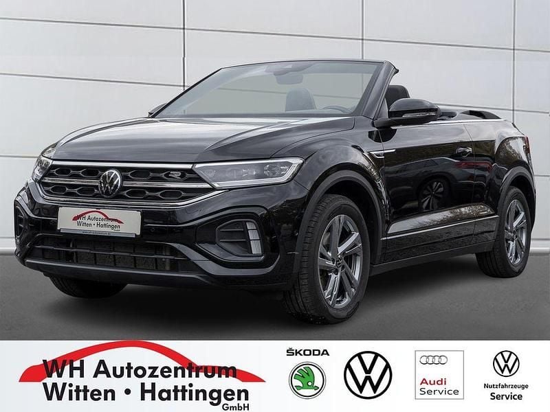 Deep black perleffekt Gebraucht 2024 VW T-Roc Cabriolet R-line Cabrio | 29.411 € (Fairer Preis) - Bild 1/4