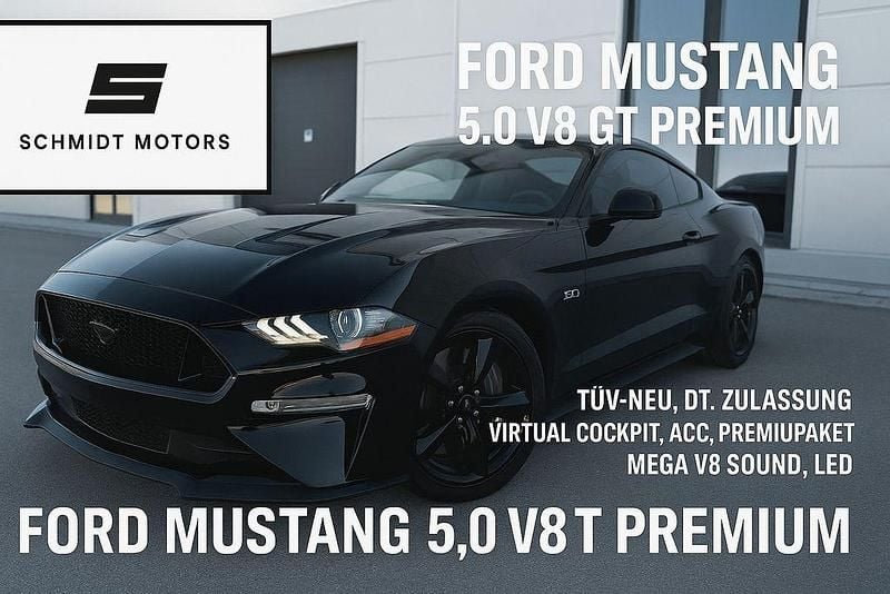 Schwarz Gebraucht 2023 Ford Mustang GT Premium Coupé | 37.800 € - Bild 1/4