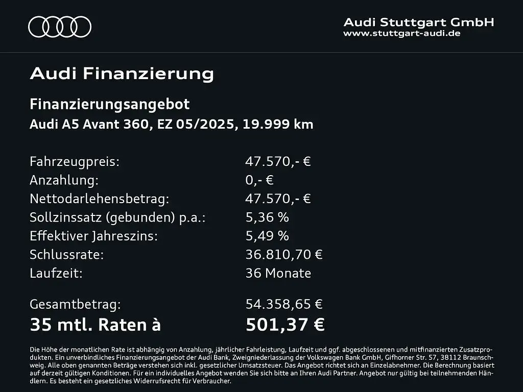 Gebraucht Audi A5 Ambiente 204 PS (150 kW) 2025 Magnetgrau Coupé