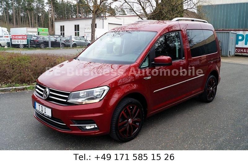 Second-hand VW Caddy 150 CP (110 kW) 2015 Roșu Monovolum