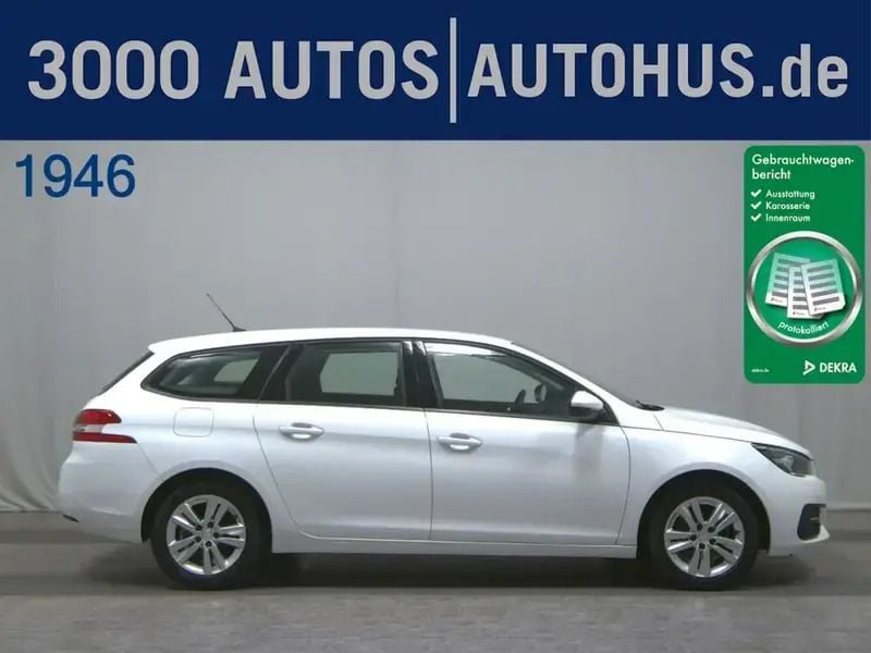 Weiss Gebraucht 2020 Peugeot 308 Active Kombi | 10.480 € (Superpreis) - Bild 1/4