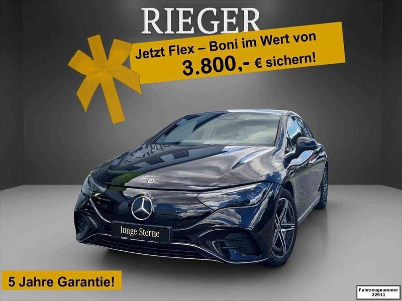 Metalliclack obsidianschwarz (metallic) Gebraucht 2023 Mercedes EQE350 AMG Limousine | 43.899 € (Superpreis) - Bild 1/4