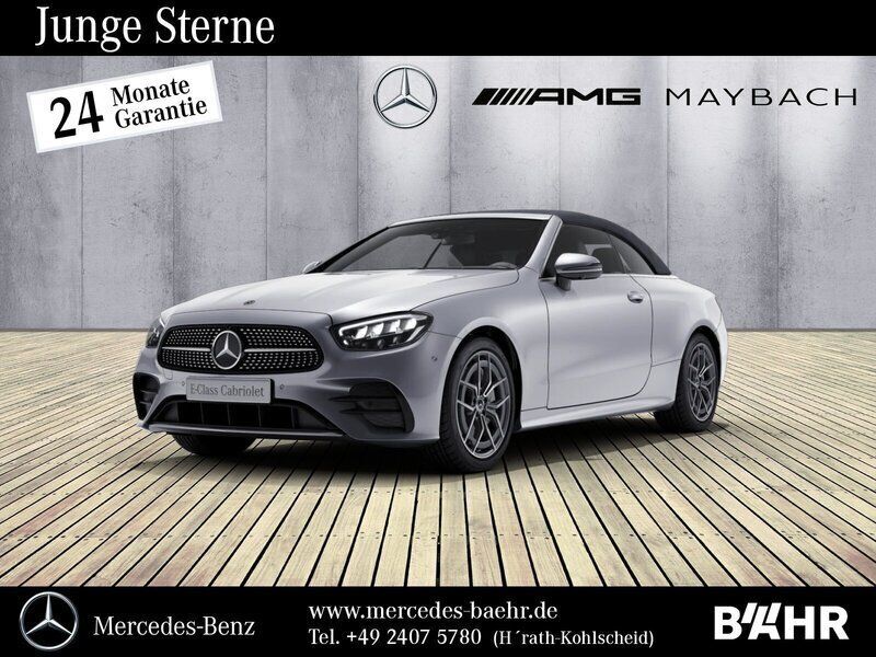 Lack hightechsilber Gebraucht 2023 Mercedes E220 AMG Cabrio | 54.950 € (Teuer) - Bild 1/4