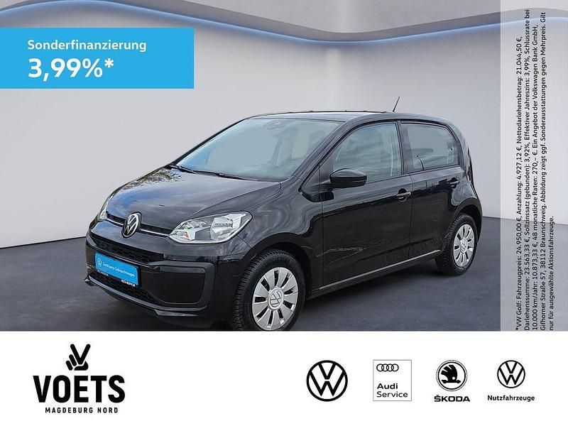 Schwarz Gebraucht 2021 VW up! Basis Kleinwagen | 9.595 € (Fairer Preis) - Bild 1/4