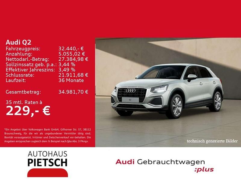 Tausilber metallic Gebraucht 2025 Audi Q2 Advanced SUV | 32.440 € (Etwas zu teuer) - Bild 1/4