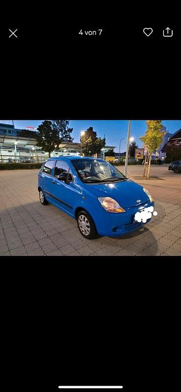 Blau Gebraucht 2006 Chevrolet Matiz Kleinwagen | 1.100 € - Bild 1/4