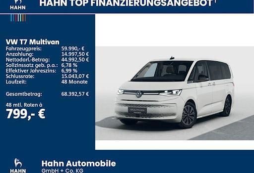 Nouă VW Multivan 150 CP (110 kW) 2026 Alb Monovolum