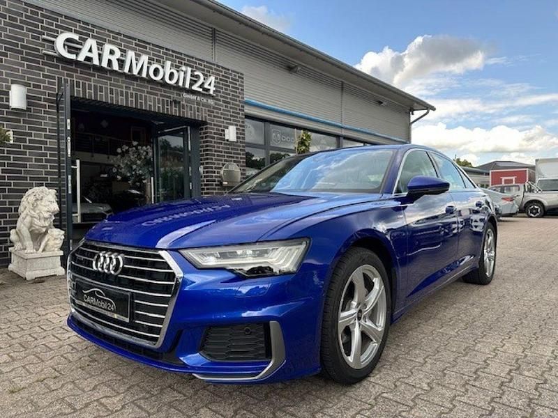 Ultrablau metallic (metallic) Gebraucht 2022 Audi A6 Sport Limousine | 37.700 € (Fairer Preis) - Bild 1/4