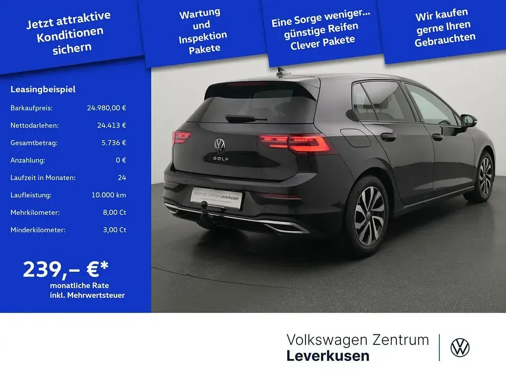 Usata VW Golf VIII Active 150 CV (110 kW) 2023 Nero Berlina