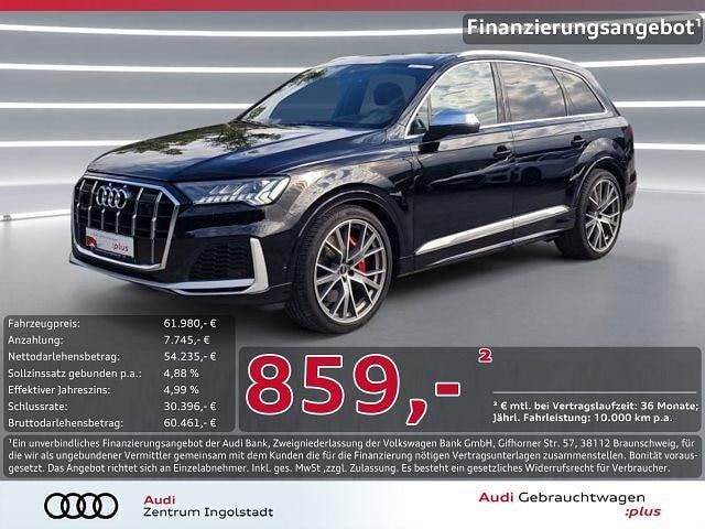 Tiefschwarz Gebraucht 2021 Audi SQ7 Ambiente SUV | 61.980 € (Guter Preis) - Bild 1/3