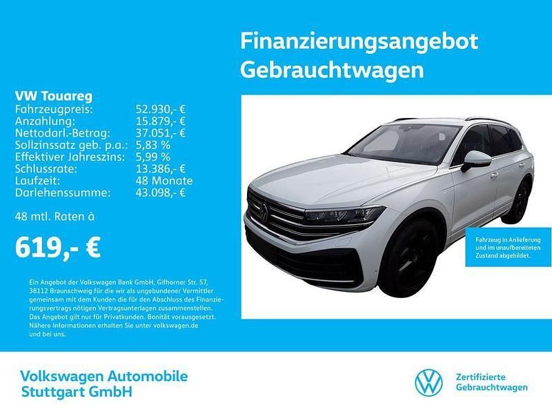Pure white Gebraucht 2024 VW Touareg Elegance SUV | 52.930 € (Guter Preis) - Bild 1/4