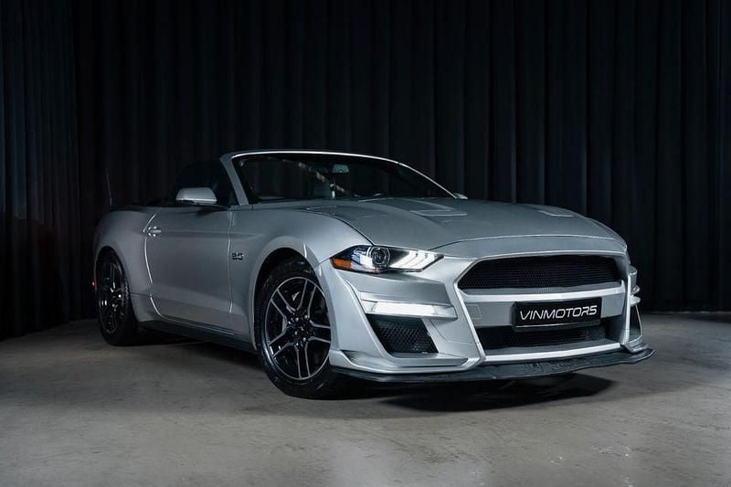 Gebraucht Ford Mustang GT Convertible 450 PS (330 kW) 2018 Silber Cabrio