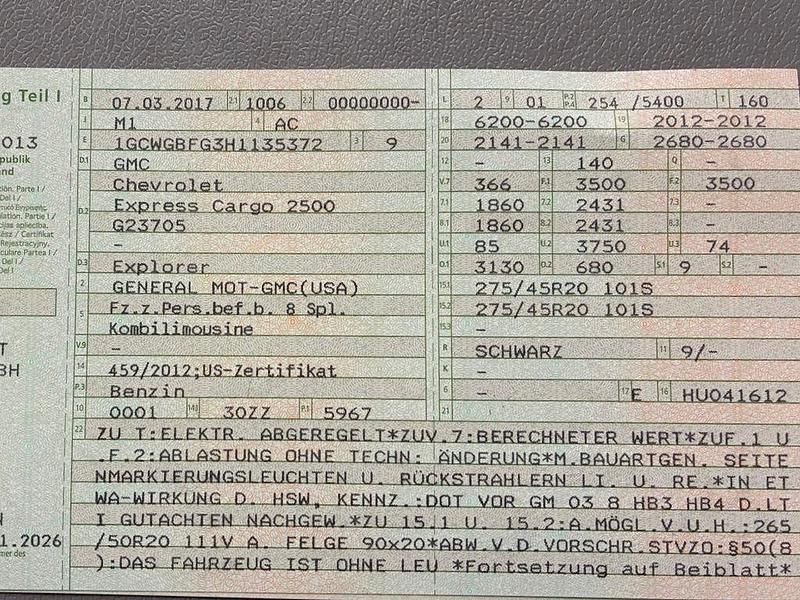 Second-hand Chevrolet Express 345 CP (253 kW) 2017 Negru Monovolum