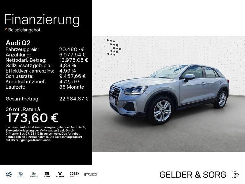 Silber Gebraucht 2022 Audi Q2 Advanced Plus SUV | 20.480 € (Guter Preis) - Bild 1/4