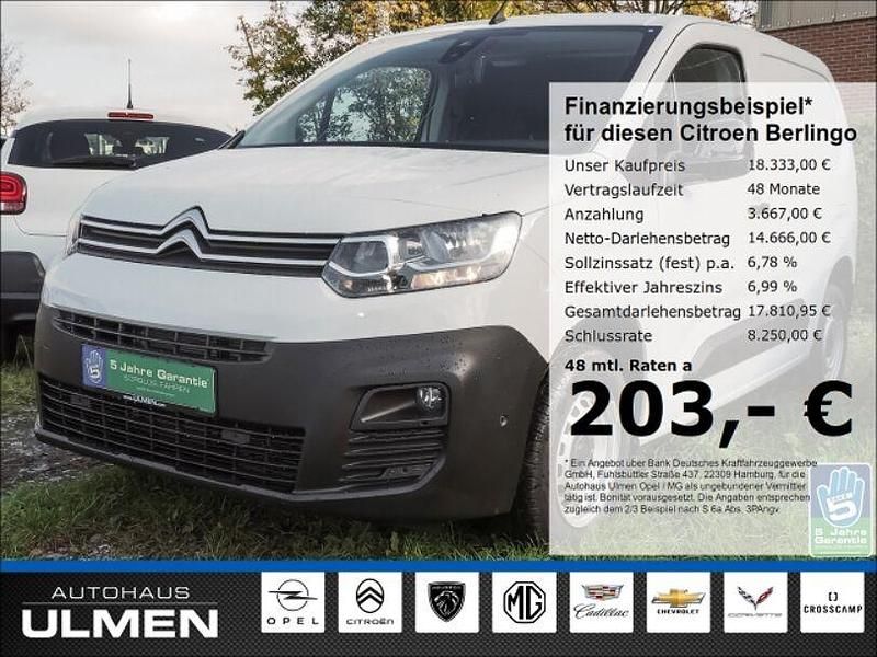 Weiss icy/deckende lackierung Gebraucht 2023 Citroën Berlingo PureTech Van / Kleinbus | 18.333 € (Guter Preis) - Bild 1/4
