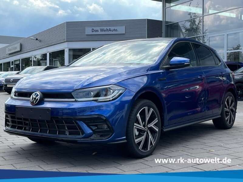 Blau Gebraucht 2022 VW Polo R-line Kleinwagen | 29.990 € - Bild 1/4