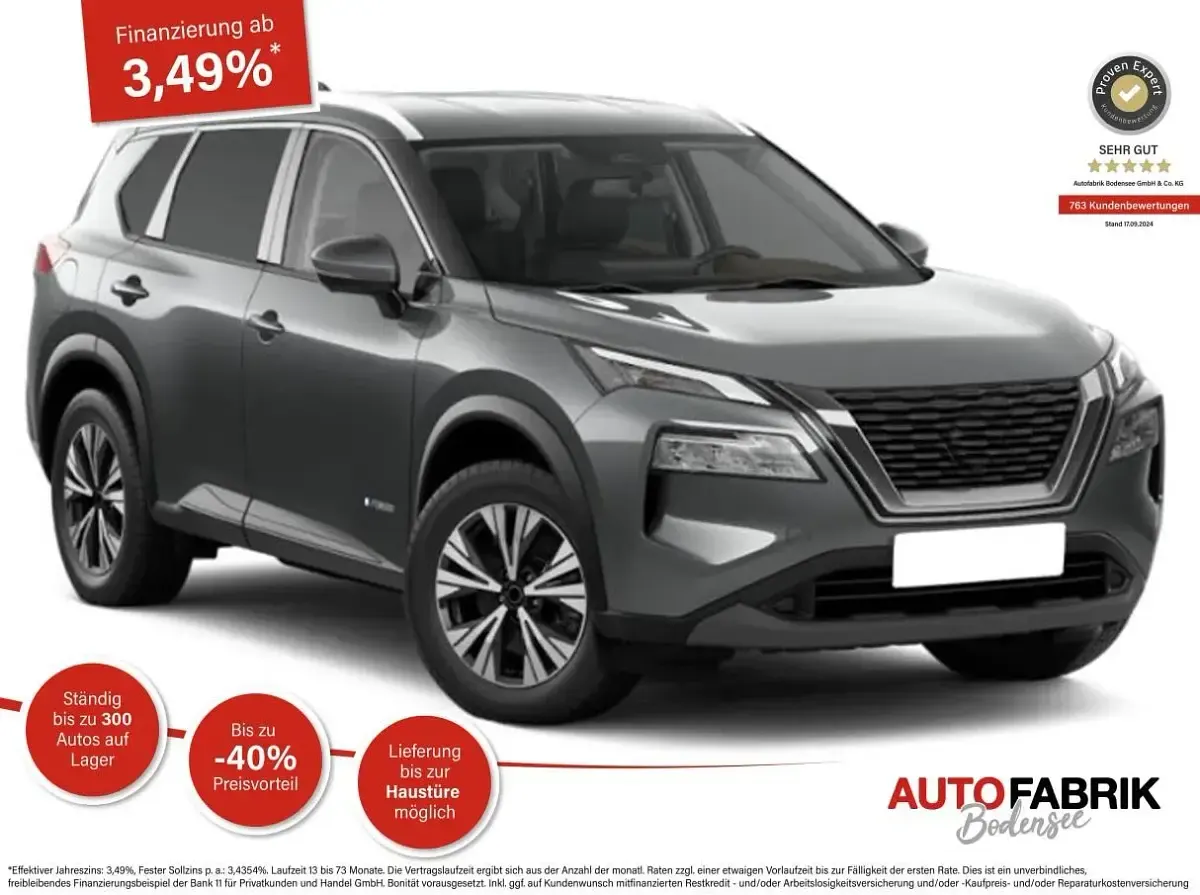 Neu Nissan X-Trail 360º 204 PS (150 kW) 2026 Diamond black perleffekt SUV